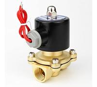 LNMOUMEZB Electroválvula eléctrica de 1/4", 3/8", 1/2", 3/4", DN8/10/15/20/25/50, Normalmente Cerrada, neumática, for Agua, Aceite, Aire y Gas, 12 V, 24 V, 110 V y 220 V(Ac110v,DN20)