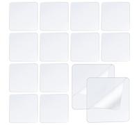 Lnngub 120 unidades de almohadillas adhesivas de doble cara, 5 x 5 cm, cinta adhesiva cuadrada de doble cara, almohadillas adhesivas transparentes nano adhesivas, extrafuertes, sin dejar rastros