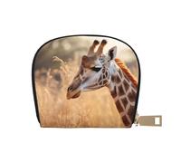 LNNIUK Cartera con estampado de jirafa animal 3 para tarjetas de crédito, funda para tarjetas de visita para hombres y mujeres, tamaño compacto para adultos, Blanco, Talla única