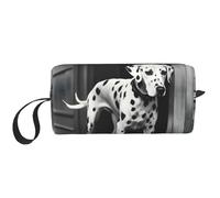 LNNIUK Dálmata - Neceser de viaje con 1 impresión, bolsa de maquillaje con cremallera