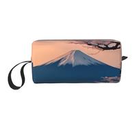 LNNIUK Japan Mount Fuji - Neceser de viaje con estampado de paisaje, bolsa de maquillaje, bolsa de cosméticos de viaje, bolsas de maquillaje con cremallera