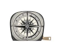 LNNIUK Law of the Compass Navigation 1 - Cartera para tarjetas de crédito, funda para tarjetas de visita para hombres y mujeres, tamaño compacto para adultos, Blanco, Talla única