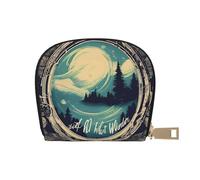 LNNIUK Not All Who Wander Are Lost 1 - Cartera impresa para tarjetas de crédito, funda para tarjetas de visita para hombres y mujeres, tamaño compacto para adultos, Blanco, Talla única