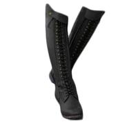LNNLOO Botas De Montar De Invierno (34-43), Térmicas + hasta La Rodilla, Punta Puntiaguda + Tacón Bajo (1-3 Cm), Impermeables + Antideslizantes, Transpirables, para Unisex/Invierno Otoño,40,Black