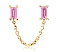 LNNSHX 1/2 Pendientes de Gota de Agua de Plata de Ley 925, Pendientes de Cristal de Colores Brillantes para Mujer, niñas, Damas CZ Brincos Jewerly yc617 (Color de la Joya: H)