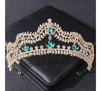 LNNSHX Barroco Vintage Cristal Rhinestone Princesa Prom Grandes Tiaras Y Coronas Diademas para Mujeres Novia Boda Accesorios para El Cabello Joyería Tiara (Metal Color : Rose Gold Color)