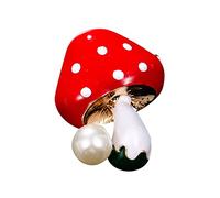 LNNSHX Broche Broche, Broche para Mujer para el día de la Madre, Regalos de Ramadán, Exquisito Traje, Accesorios Femeninos, Lujoso Broche de Setas, aparece Broche atmosférico (Color: Azul, tamaño: