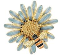 LNNSHX Broche Broche De Ropa Mujer De Gama Alta Crisantemo Abeja Señora Collar Broche De Alfiler Pin Mujer Pequeña Fragancia