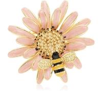 LNNSHX Broche Broche De Ropa Mujer De Gama Alta Crisantemo Abeja Señora Collar Broche De Alfiler Pin Mujer Pequeña Fragancia