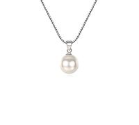 LNNSHX Collar The Pearl Source Collar con Colgante de Perlas cultivadas de Agua Dulce para Mujer con Collares infinitos para Mujer