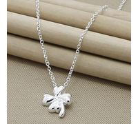 LNNSHX Collares de Plata de Ley, Collar de Plata 925, Colgante de Estrella de Moda, Collar de corazón con Cruz Redonda, Accesorios de joyería para Mujer, Regalo(34)