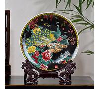 LNNSHX Florero Moderno Creativo Plato De Cerámica,Plato De Cerámica Fresca,Decoración Moda Artesanía Arte Moderno para Sala De Estar,Oficina O Hogar-A H30cmxD26cm