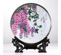 LNNSHX Florero Moderno Creativo Plato De Cerámica,Plato De Cerámica Fresca,Decoración Moda Artesanía Arte Moderno para Sala De Estar,Oficina O Hogar-K H30cmxD26cm