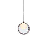 LNNSHX Lámpara de Cristal Redonda, Cuerpo Colgante, Fuente LED, Dormitorio, Cabezas Individuales, 11,8 Pulgadas, Colgante Junto a la Cama