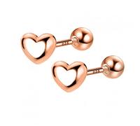 LNNSHX Pendientes 100% con Forma de corazón para joyería de Mujer, DA1838-Thai-A