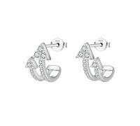 LNNSHX Pendientes de circón de Doble Flecha Pendientes de Mujer de Plata de Ley 925 llenos de Adornos de circón para el Uso Diario Un Regalo para Ella