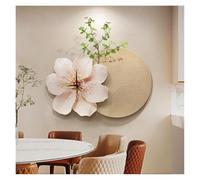 LNNSHX Pintura decorativa con reloj Sala de estar Pintura decorativa con reloj 3D Flor moderna Pintura de piedra arenisca Reloj silencioso Moda Decoración creativa Reloj de pared Reloj decorativo para