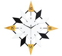 LNNSHX Reloj de Pared Decorativo silencioso Reloj de Pared Moderno Reloj de Pared Silencio Decoración sin Escala Reloj de Pared de Cuarzo Fuente de alimentación por batería Hogar Moderno Porche