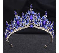 LNNSHX Tiara de Novia para Mujer, Corona de Boda, Tiaras para Fiesta de cumpleaños, joyería para el Cabello, Accesorios para la Cabeza Nupcial