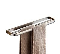 LNNSHX Toalleros, Toallero para baño, Lavabo de Doble riel montado en la Pared Níquel Cepillado, Barra de Toalla Doble de Longitud de latón, Toallero contemporáneo