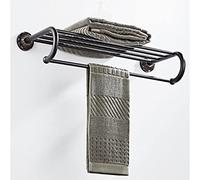 LNNSHX Toalleros Toalleros, Toallero de baño Toallero montado en la Pared, Toallero de Cobre con Barra de Toalla Individual Estante de Montaje en Pared, Toallero, Estante de baño