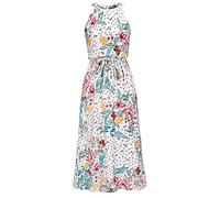 LNNSHX Vestidos de Mujer Vestido Largo Maxi Elegante sin Mangas para Mujer Vestido Casual con Tirantes Finos Vestido Corto Informal Bohemio Fluido (Blanco, tamaño pequeño)