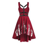 LNNSHX Vestidos de Mujer Vestido Vendaje Vintage Sin Mangas para Mujer Vestido Boho Floral Retro Rockabilly Cóctel Swing Vestidos De Té Vestido De Fiesta
