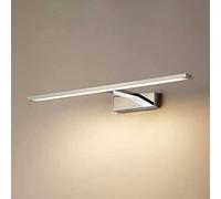 LNNSNE Appliques murales 23.6in Bathroom Light Fixture, Nickel Makeup Front Lights Bath Vanity Sconces for Mirror Cabinet Lamps Wall Bedside Decor Lamp, 400