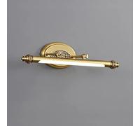 LNNSNE Appliques murales, Light Bathroom Vanity Mirror Cabinet Adjustable Lights Brushed Brass Finish Waterproof Make-up Desk Wall Lamps Bedside Decor Lamp, Warm Ligh