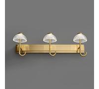 LNNSNE Appliques murales, Light Brushed Brass Vanity Indoor Waterproof Lights Acrylic Cover Bathroom Mirror Cabinet Lamps Make-up Desk Mural Wall Bedside Decor Lamp A