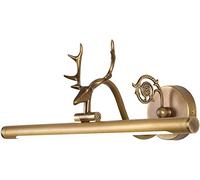 LNNSNE Appliques murales Retro Copper Lights Farmhouse Bathroom Light, 240° Adjustable Linear Front V-intage Vanity Sconces for Mirror Cabinets Wall Bedside Decor Lamp,