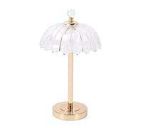 LNNSNE Bedside Can Be Used To Charge Mobile Phones (USB Interface), Touch Control Crystal Lamp Decorative Shade Table Lamps For Living Room Color Transparent, Siz