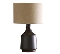 LNNSNE Bedside Contemporary Ceramic Nordic Retro Study Bedroom Home Office Desk Nightstand Lamp Table Lamps for Living Room (Color : A-Gray)