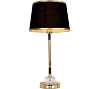 LNNSNE Bedside Glass Nightstand Control Light Desk Lamp Elegant Table Lamps for Living Room (Color Black, Size : Touch Switch)