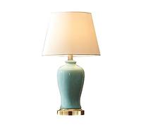 LNNSNE Bedside Lamp Lamp for Bedroom Table lampsAmerican Light Luxury All -Bronze Ceramic Table Lamp Master Bedroom Bedside Table Lamp(Color:A,Size:)