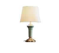 LNNSNE Bedside Lamp Lamp for Bedroom Table lampsAmerican Light Luxury All -Bronze Ceramic Table Lamp Master Bedroom Bedside Table Lamp(Color:A,Size:)