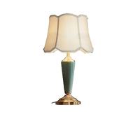 LNNSNE Bedside Lamp Lamp for Bedroom Table lampsAmerican Light Luxury All -Bronze Ceramic Table Lamp Master Bedroom Bedside Table Lamp(Color:A,Size:)