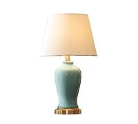 LNNSNE Bedside Lamp Lamp for Bedroom Table lampsAmerican Light Luxury All -Bronze Ceramic Table Lamp Master Bedroom Bedside Table Lamp(Color:A,Size:)
