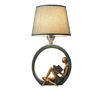 LNNSNE Blue Table Lamp - European Style, Compact Size, Easy to Install, Remote Control