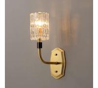 LNNSNE Brass Wall Suitable Compatible with Living Room Copper Headboard Light Frosted Glass Lampshade, Chandelier