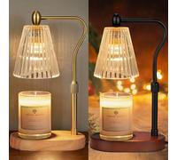 LNNSNE Candle Warmer Lamp with Dimmer Timer, Candle Warmer with Height Adjustable with 2Bulbs
