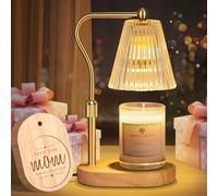 LNNSNE Candle Warmer Lamp with Timer and Dimmer, Candle Warmer Adjustable Height for Mom Birthday Gifts, Electric Wax Melt Warmer for Scented Jar Candles Home Decor
