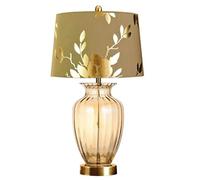 LNNSNE Compact European Glass Table Lamp Study & Living Room Decor