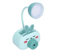 LNNSNE Compact Multi-Function Desk Lamp with USB Charging and Pencil Sharpener Blue (° Adjustable)