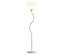 LNNSNE Corner Nordic Petal Shape Metal High Pole Reading Light Floor Lamp for Living Room - Black Size 28 * 152cm