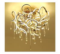 LNNSNE Crystal Ceiling Light Multiple Heads fixtures Compatible with Living Room Bed Dinning, Chandelier