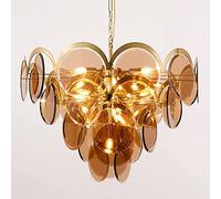 LNNSNE Crystal Chandeliers, Ceiling Pendant Lamps Are Adjustable Height, Suitable Compatible with Dining Rooms, Kitchen Islands, Chandelier