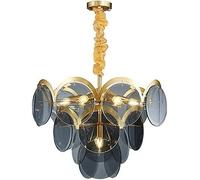 LNNSNE Crystal Chandeliers, Ceiling Pendant Lamps Are Adjustable Height, Suitable Compatible with Dining Rooms, Kitchen Islands, Chandelier