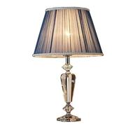 LNNSNE Crystal Column Luxury Bedroom Bedside Warm Romantic Blue Creative Lamp Table Lamps for Living Room (Color : Remote Control)