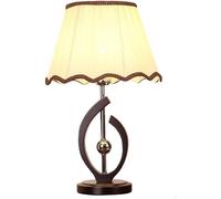 LNNSNE Desk Lamp with Linen Fabric Shade - Compact Size for Living Room and Bedroom